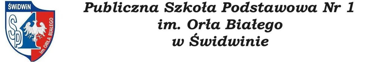 Logo for Publiczna Szkoła Podstawowa Nr 1 im. Orła Białego w Świdwinie